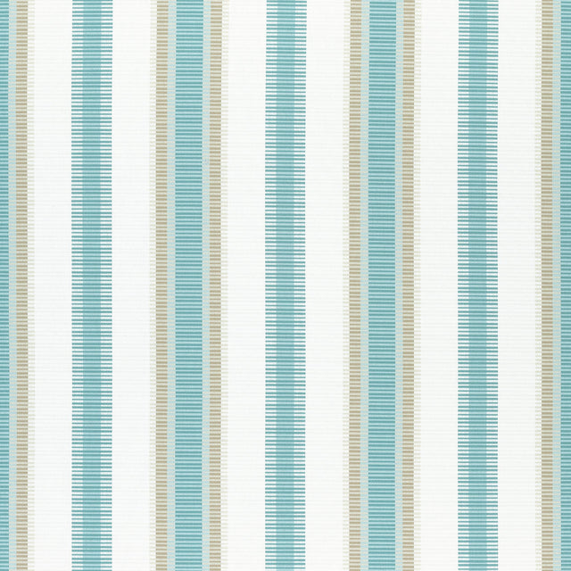 Thibaut Samba Stripe Pool And Sand Fabric