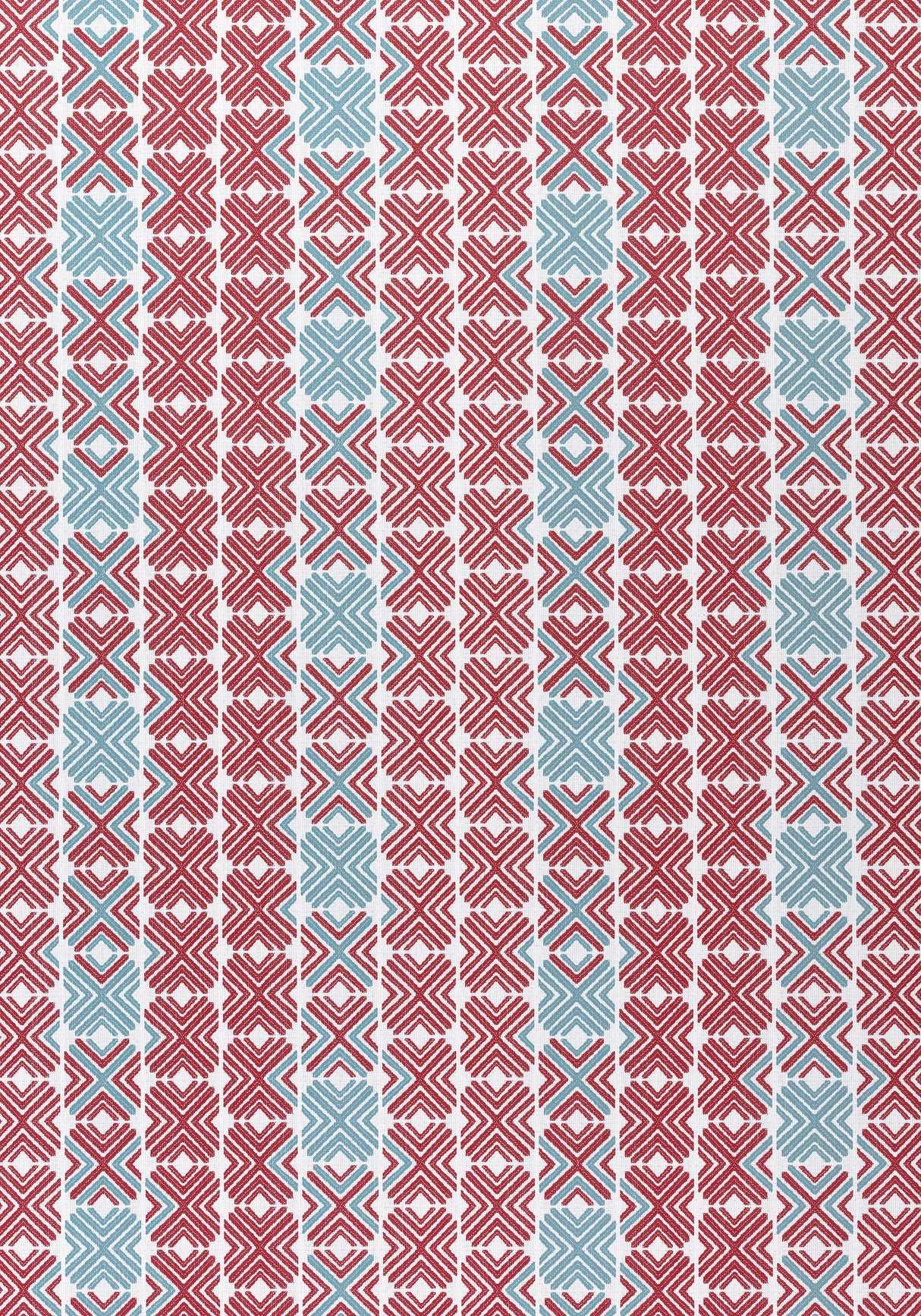 Thibaut JINX Pool and Cranberry Fabric