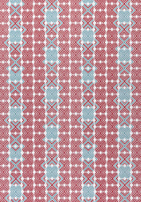 Thibaut JINX Pool and Cranberry Fabric