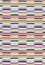 Thibaut CARNIVALE Navy and Magenta Fabric