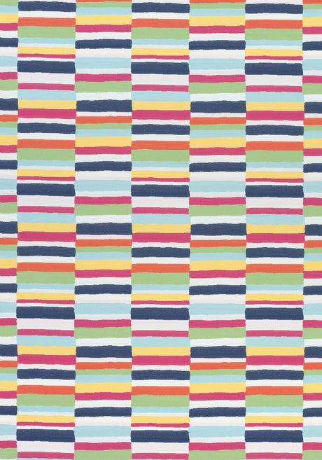 Thibaut CARNIVALE Navy and Magenta Fabric