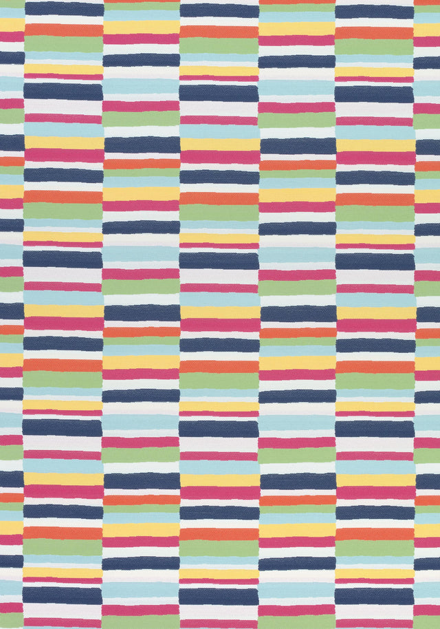 Thibaut CARNIVALE Navy and Magenta Fabric