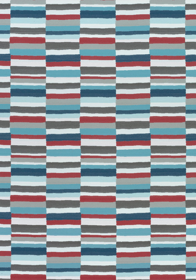 Thibaut CARNIVALE Teal and Cranberry Fabric