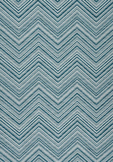 Thibaut MONTI CHEVRON Indigo Fabric