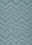 Thibaut MONTI CHEVRON Indigo Fabric