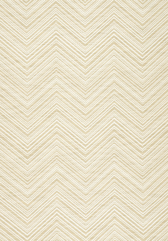 Thibaut MONTI CHEVRON Parchment Fabric