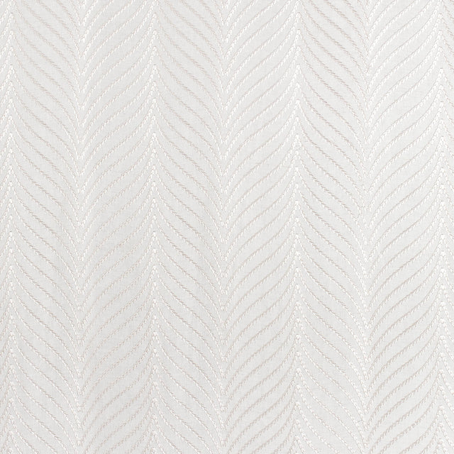 Thibaut Clayton Herringbone Embroidery Ivory Fabric