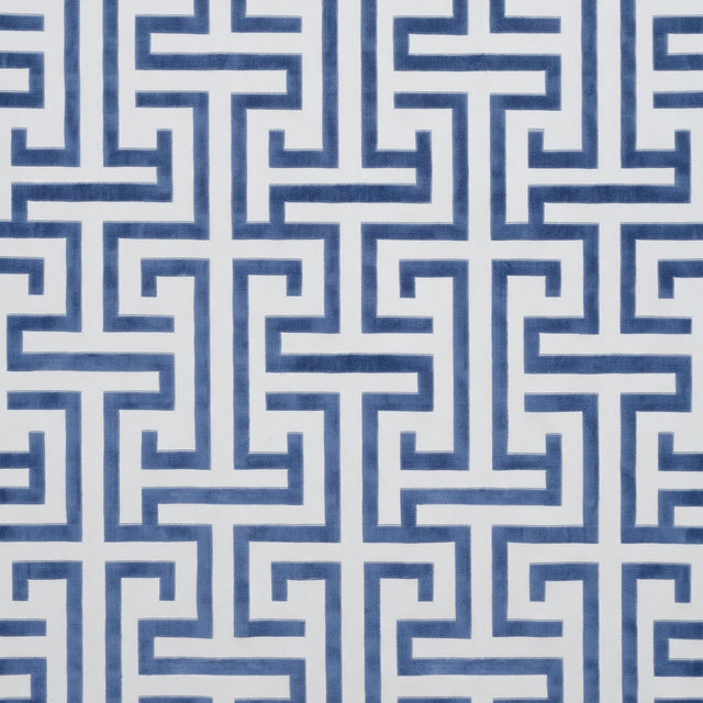Thibaut Ming Trail Navy Fabric