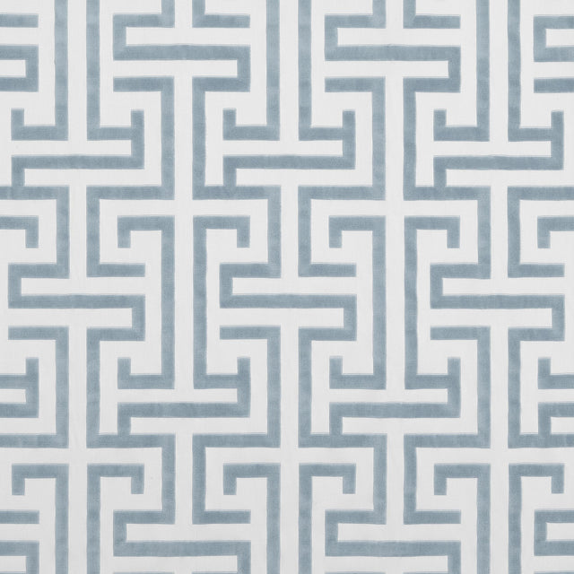 Thibaut Ming Trail Light Blue Fabric
