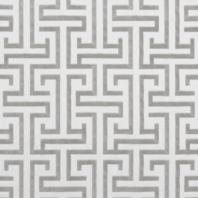 Thibaut Ming Trail Grey Fabric