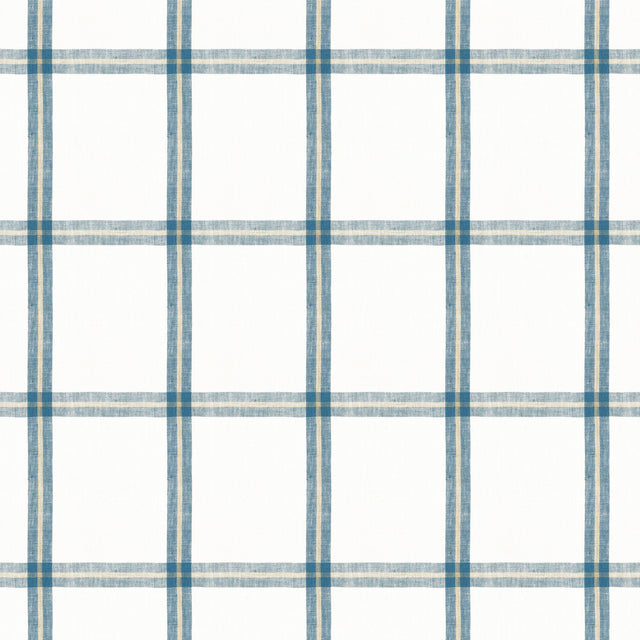 Thibaut Huntington Plaid Navy Fabric