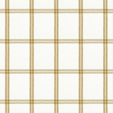 Thibaut HUNTINGTON PLAID Camel Fabric