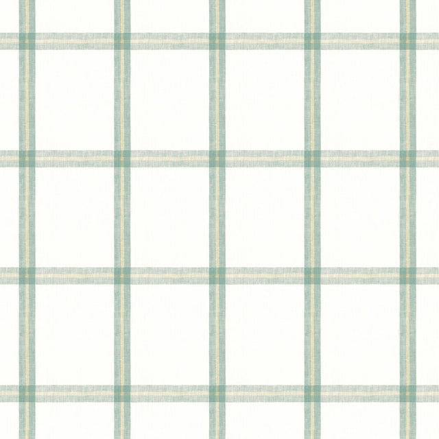 Thibaut Huntington Plaid Seaglass Fabric