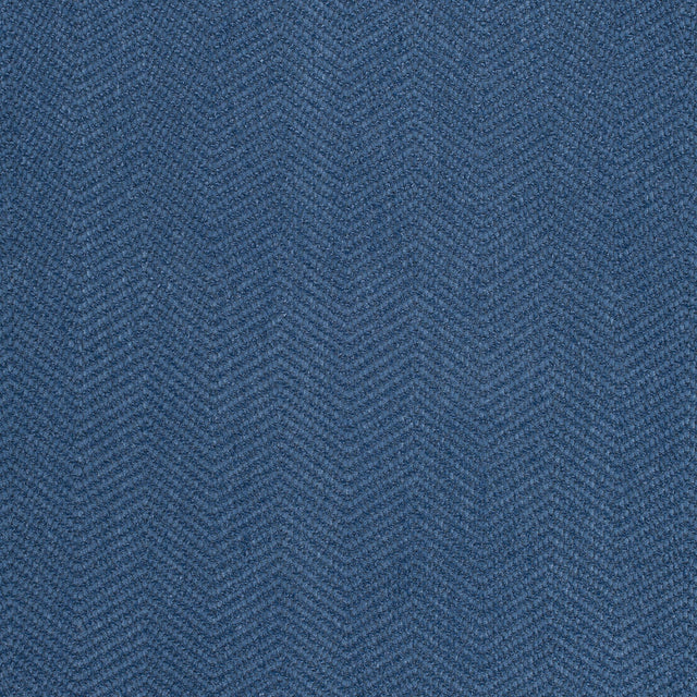 Thibaut Dalton Herringbone Royal Blue Fabric