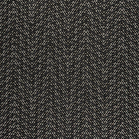 Thibaut Matari Chevron Black Fabric