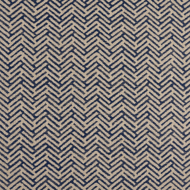 Thibaut Varenna Camel And Navy Fabric