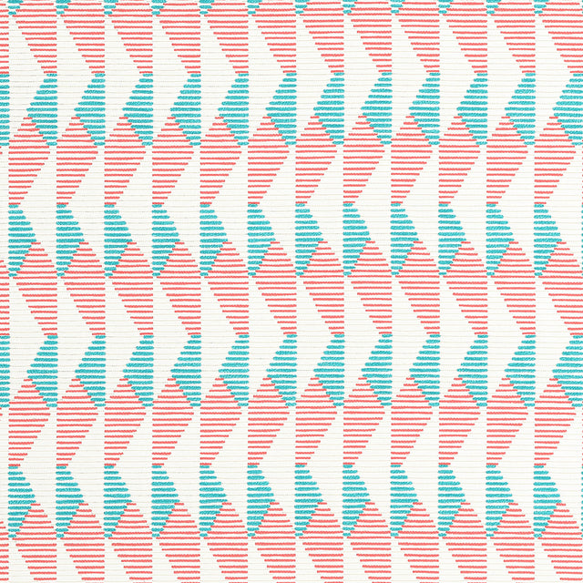 Thibaut Harper Capri And Coral Fabric
