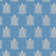 Thibaut Turtle Bay Island Blue Fabric