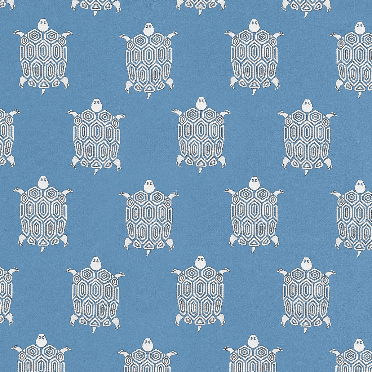 Thibaut Turtle Bay Island Blue Fabric