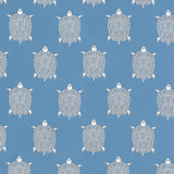 Thibaut Turtle Bay Island Blue Fabric
