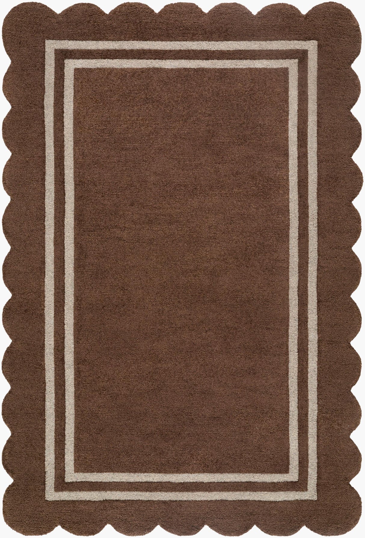 Livabliss Scalloped SCP-2300 9' x 12' Handmade Rug