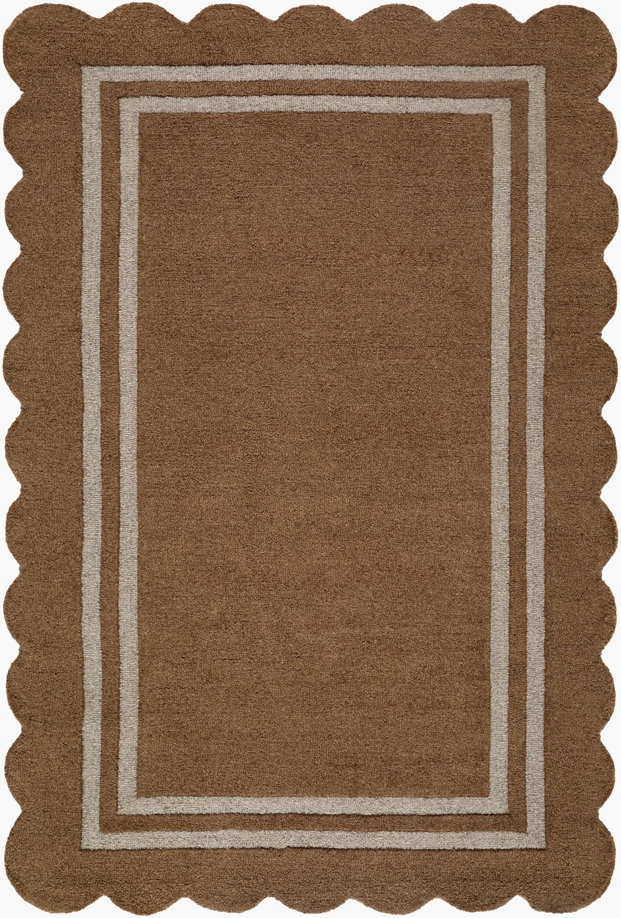 Livabliss Scalloped SCP-2301 5' x 7'6" Handmade Rug
