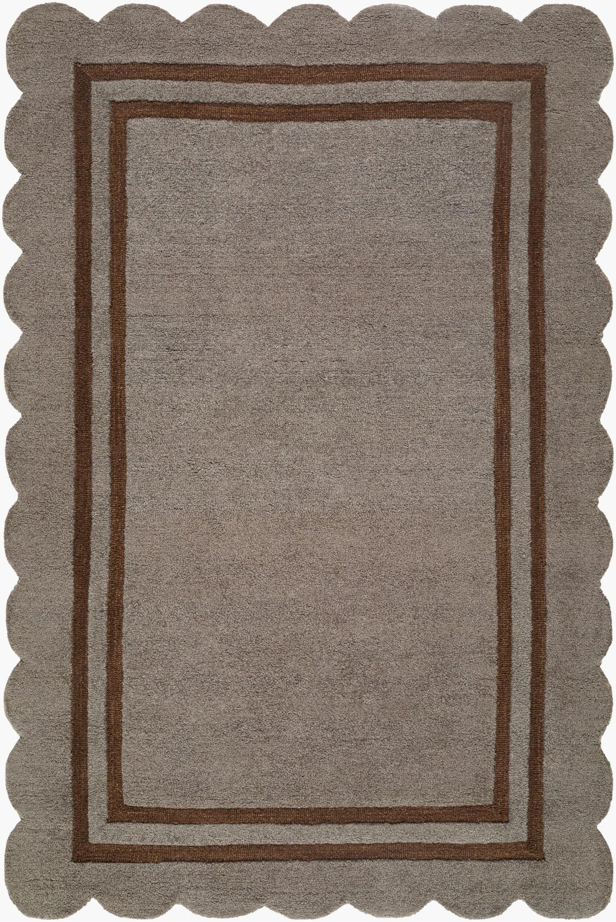 Livabliss Scalloped SCP-2303 5' x 7'6" Handmade Rug