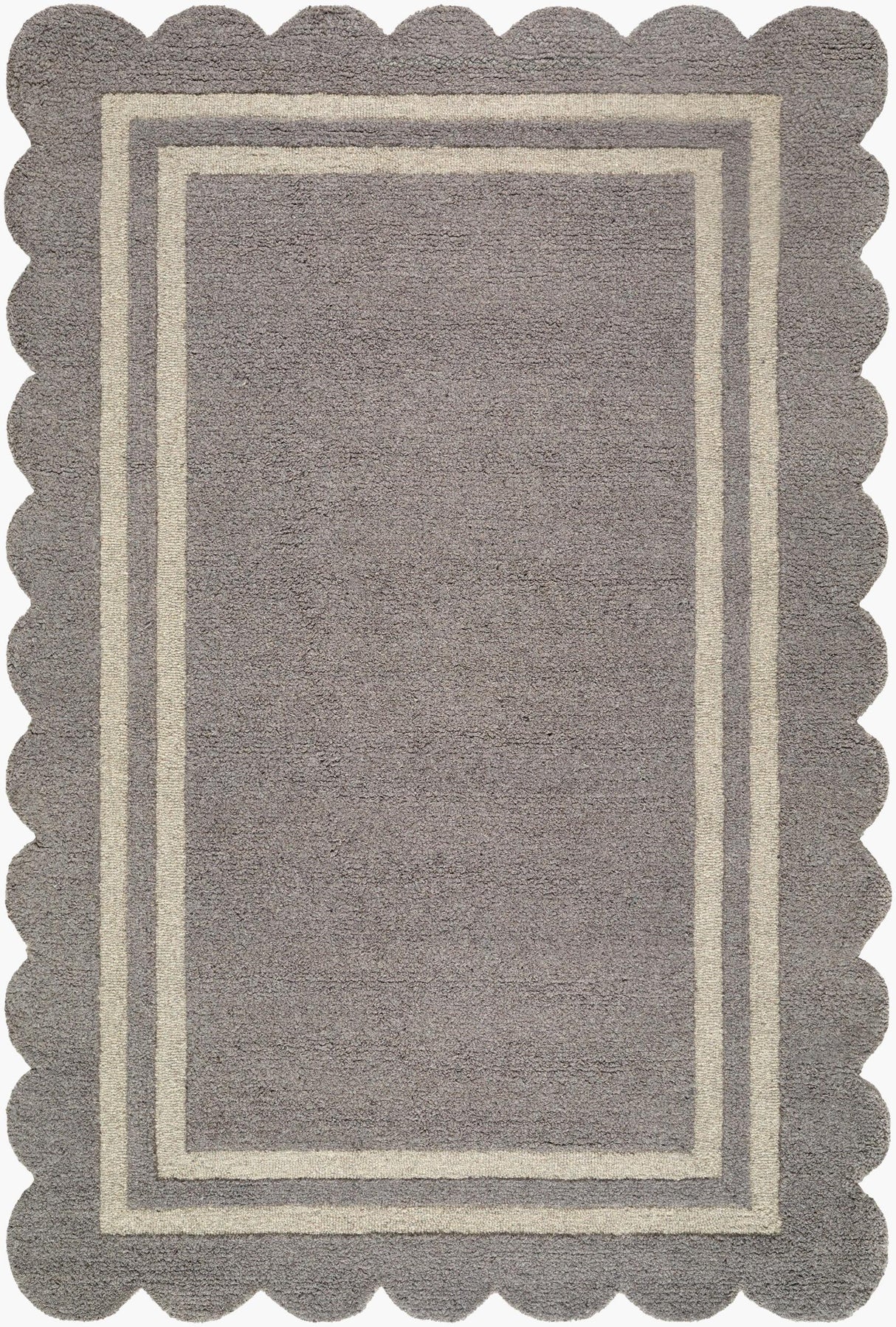 Livabliss Scalloped SCP-2304 5' x 7'6" Handmade Rug
