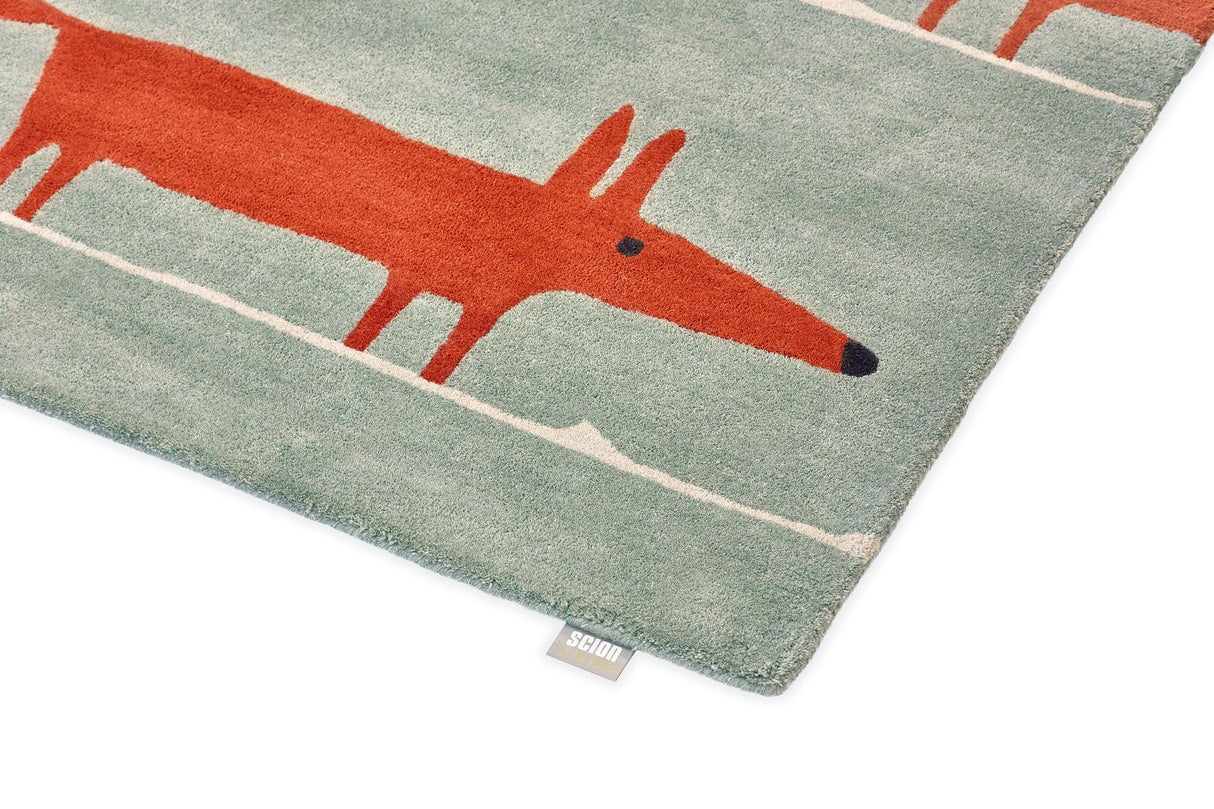 Brink & Campman Mr Fox SCI Mr-Fox-Mint/Poppy 0' x 0' Rug