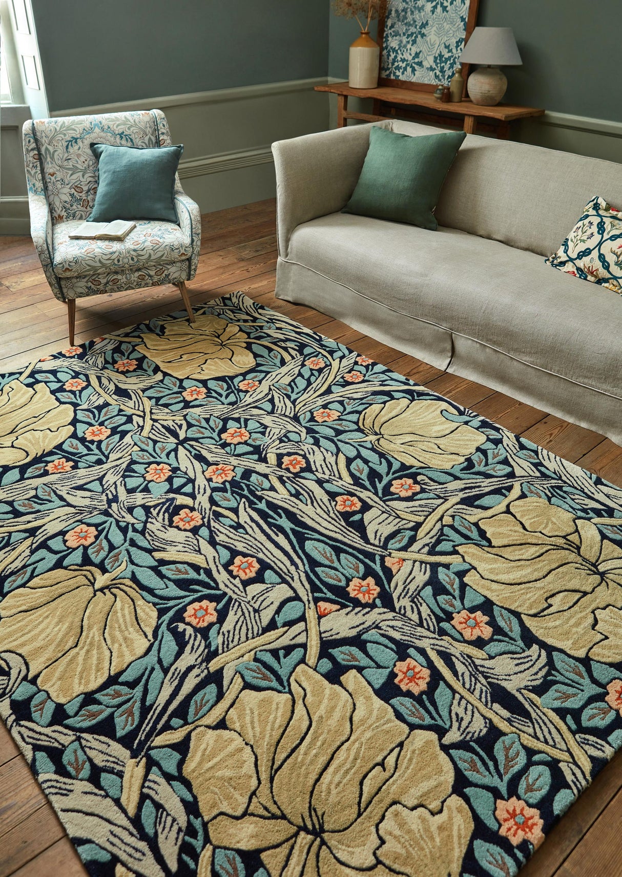 Brink & Campman Pimpernel MOR  Indigo 8'2 x 11'6 Rug