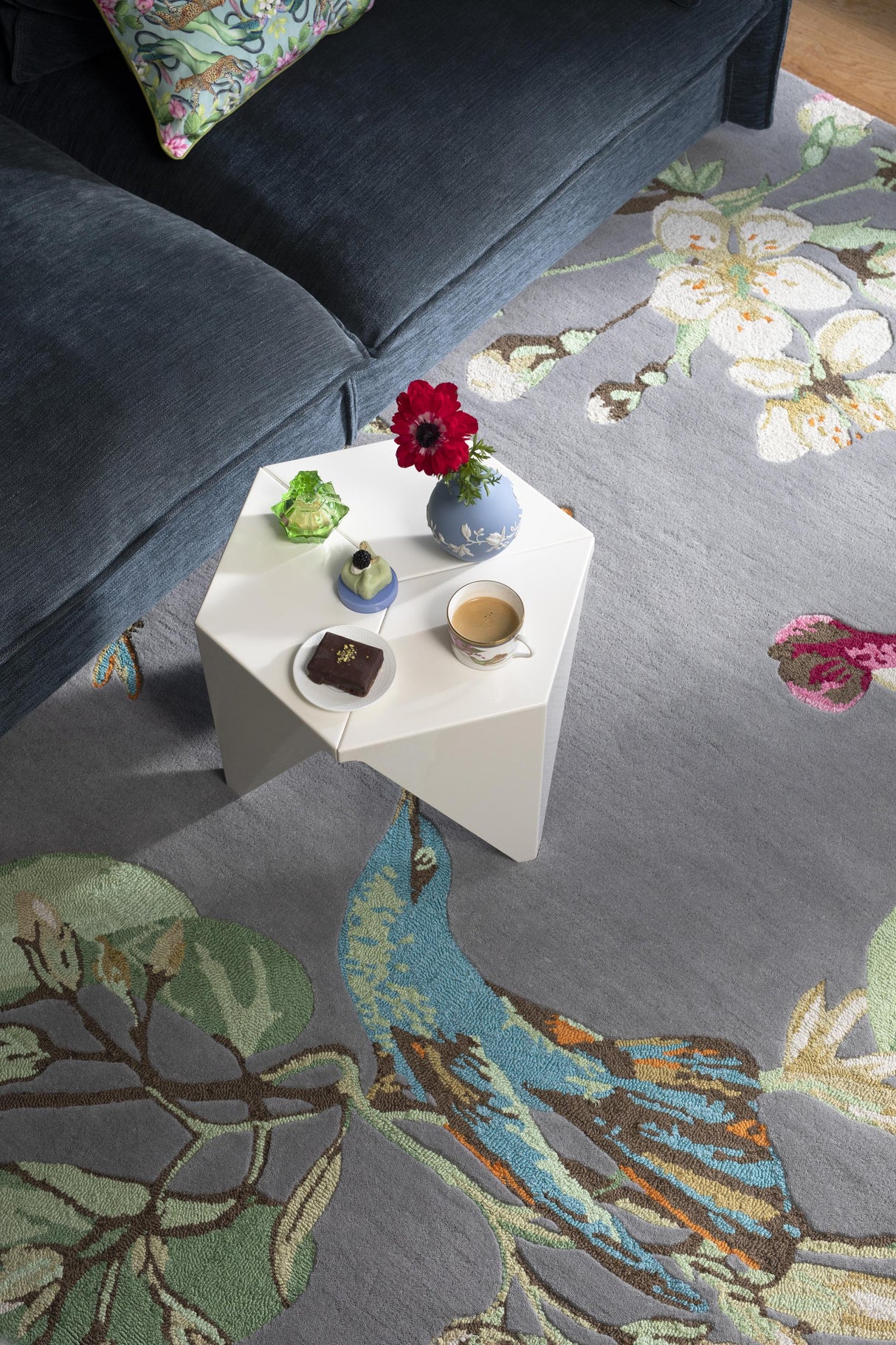 Brink & Campman Hummingbird WW  Grey 3'9 x 5'9 Rug