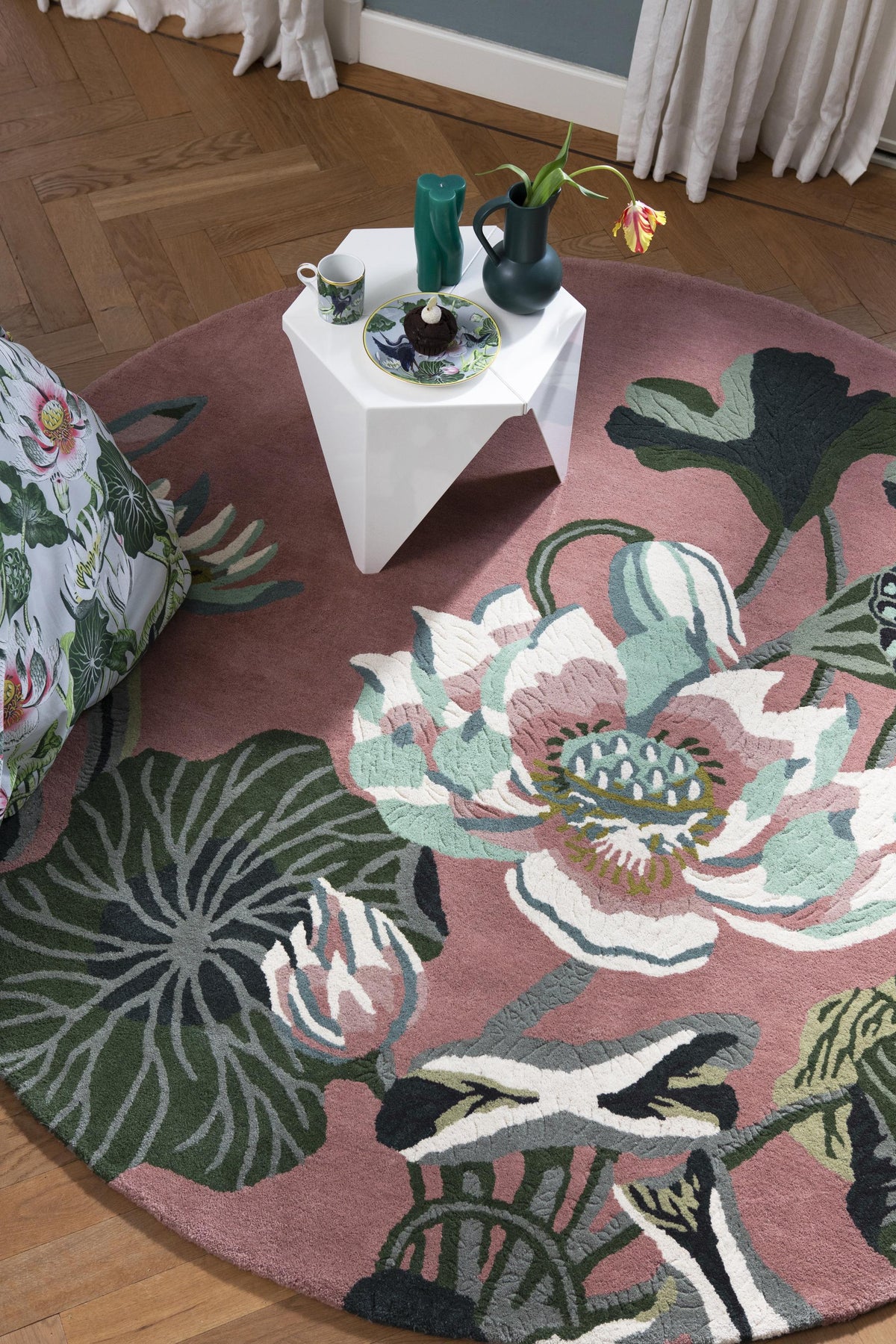 Brink & Campman Waterlily WW -Dusty Rose 3'9 x 5'9 Rug