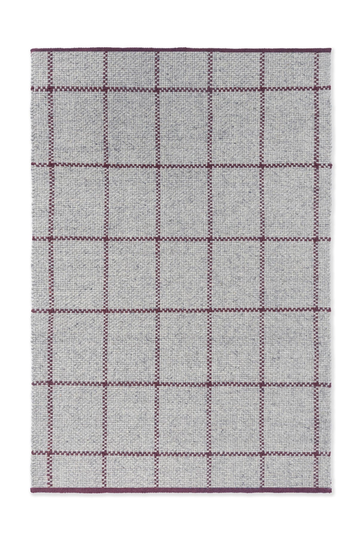 Brink & Campman Craft Matter Check Ash/Stone Red 5'3 x 7'6 Rug