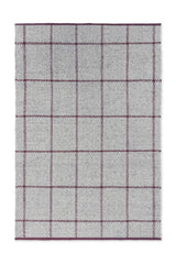 Brink & Campman Craft Matter Check Ash/Stone Red 6'7 x 9'2 Rug
