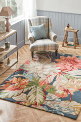 Brink & Campman Dahlia & Rosehip SAN Dahlia&Rosehip-Teal 8'2 x 11'6 Rug