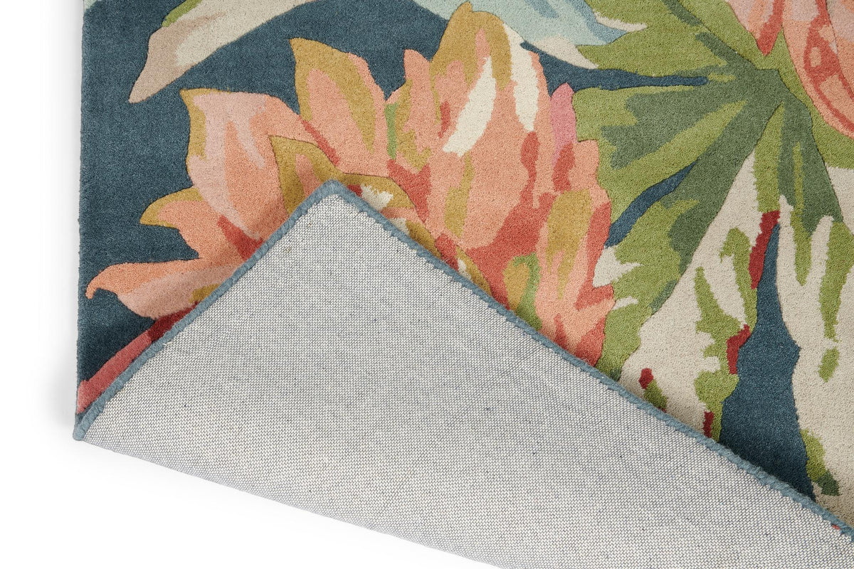 Brink & Campman Dahlia & Rosehip SAN Dahlia&Rosehip-Teal 8'2 x 11'6 Rug