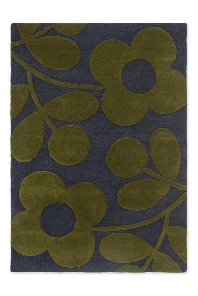 Brink & Campman Sprig Stem OR  Marine 6'7 x 9'2 Rug