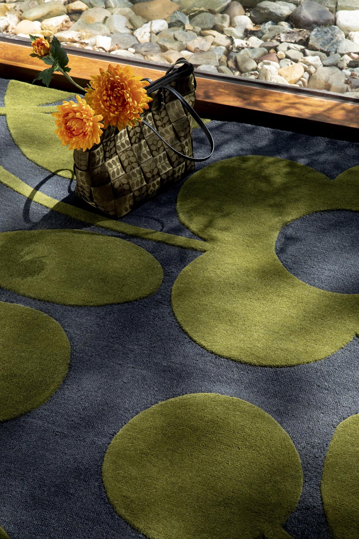 Brink & Campman Sprig Stem OR  Marine 6'7 x 9'2 Rug