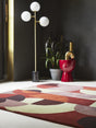 Brink & Campman Decor Cosmo-Red Pale Green 5'3 x 7'6 Rug
