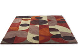 Brink & Campman Decor Cosmo-Red Pale Green 6'7 x 9'2 Rug