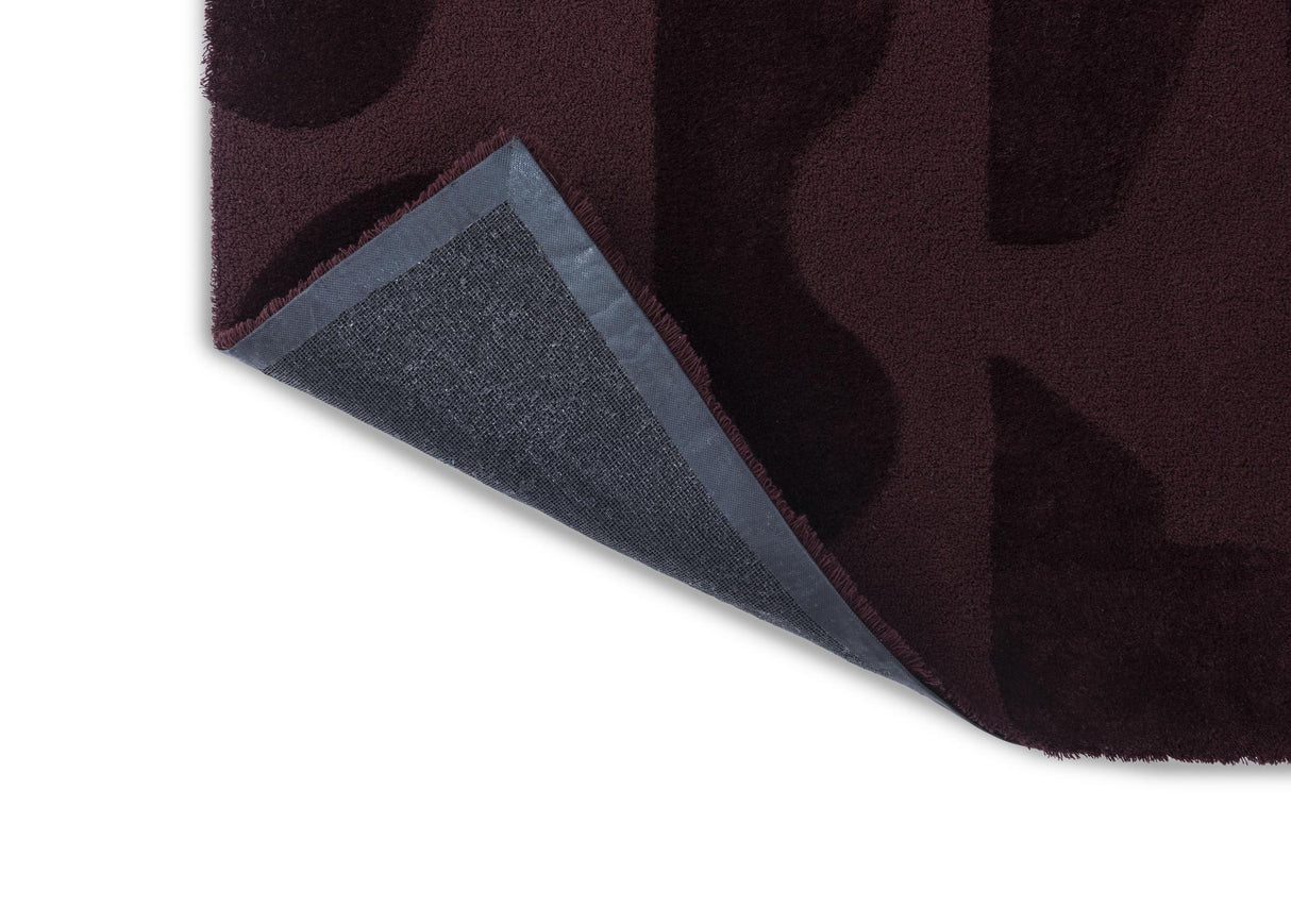 Brink & Campman Mural Modest | Bold Mural Modest Burgundy 6'7 x 9'2 Rug