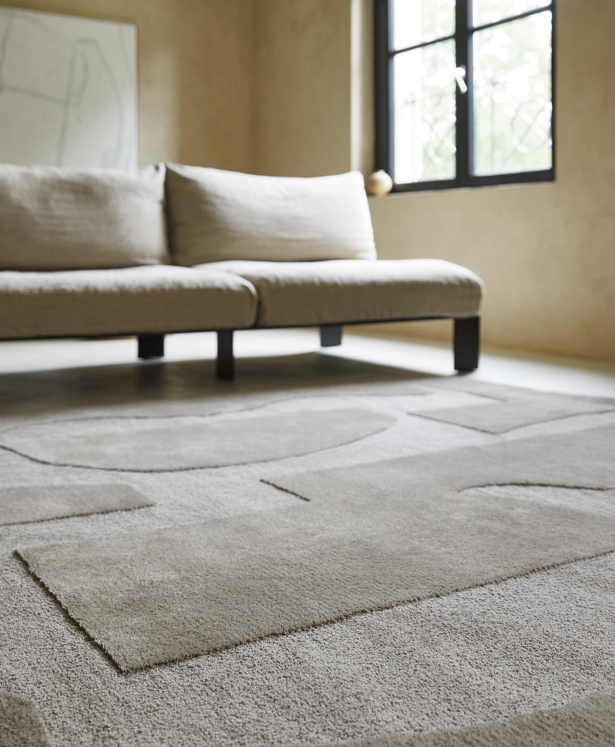 Brink & Campman Mural Modest | Bold Mural Bold Cement 4'7 x 6'7 Rug