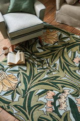 Brink & Campman Bluebell MOREW  Leafy Arbour Green 8'2 x 11'6 Rug