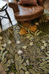 Brink & Campman Bower MOREW  Twining Vine Green 8'2 x 11'6 Rug