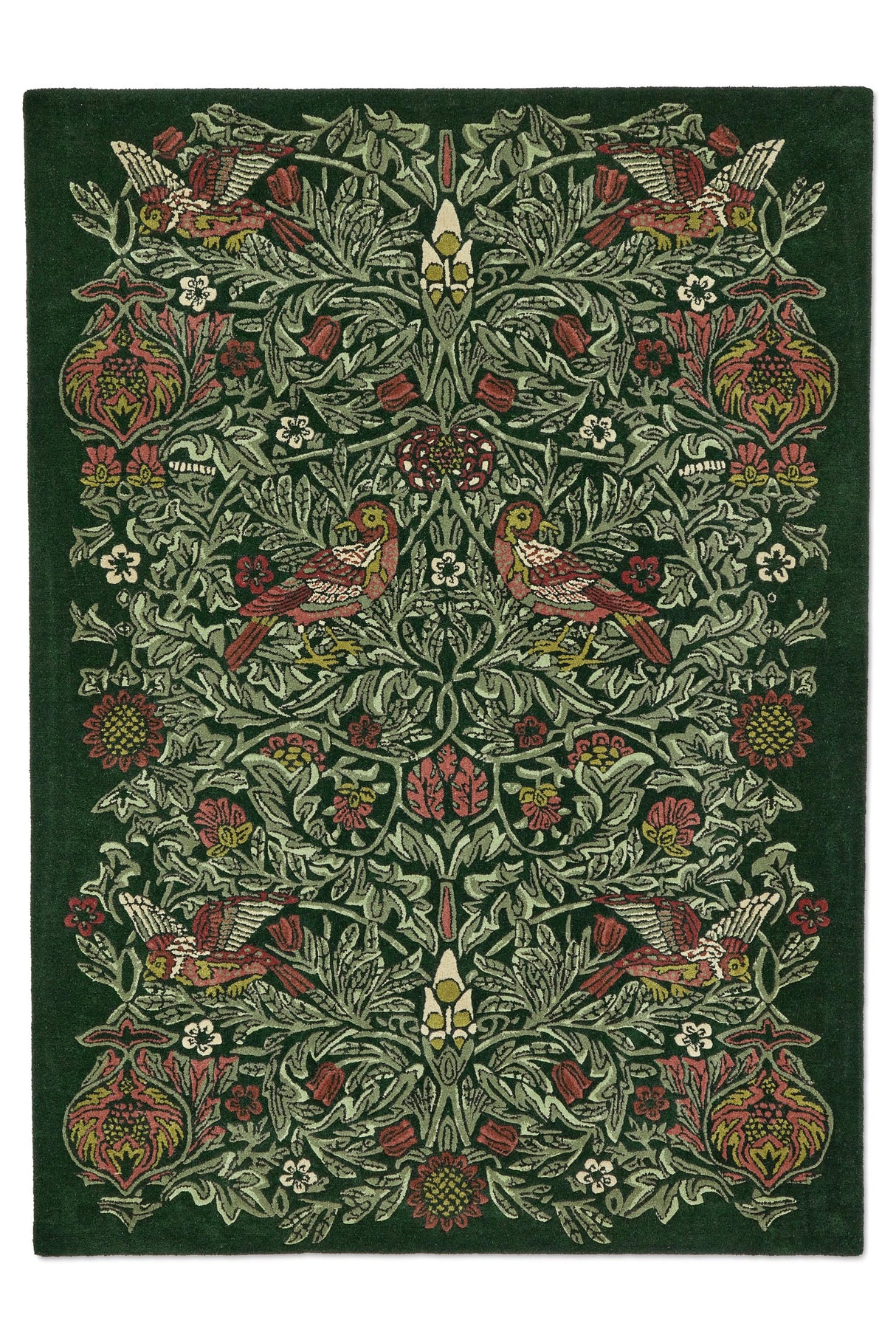 Brink & Campman Bird MOREW  Tump Green 8'2 x 11'6 Rug