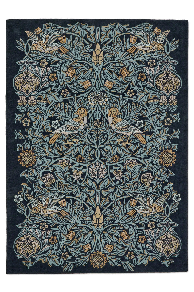 Brink & Campman Bird MOREW  Webb's Blue 8'2 x 11'6 Rug