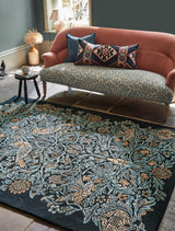 Brink & Campman Bird MOREW  Webb's Blue 8'2 x 11'6 Rug