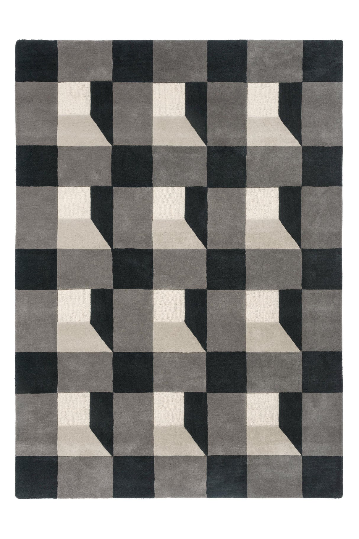 Brink & Campman Blocks HAR  Slate 4'7 x 6'7 Rug