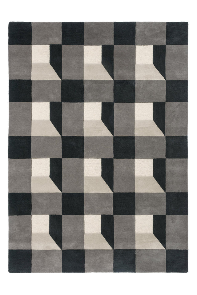 Brink & Campman Blocks HAR  Slate 5'7 x 7'10 Rug