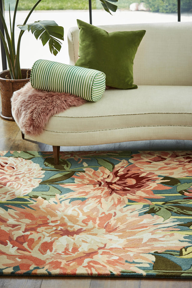 Brink & Campman Dahlia HAR -Coral/Wilderness 4'7 x 6'7 Rug